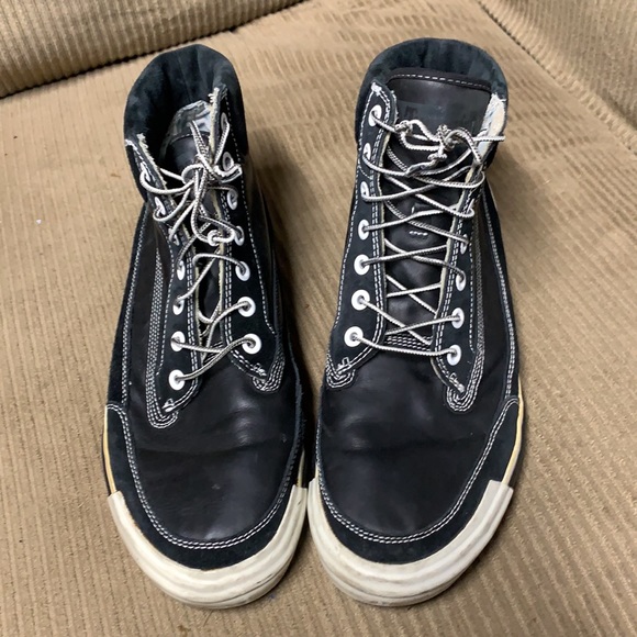 Timberland Boots Shoes Retro black leather hi-top 62544 13 Men’s - Picture 2 of 12